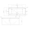 Alfi Brand 59" White Rectangular Acrylic Free Standing Soaking Bathtub AB8858 - alternate 8